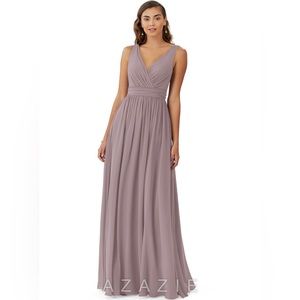 Azazie Kora bridesmaid dress in Dusk color